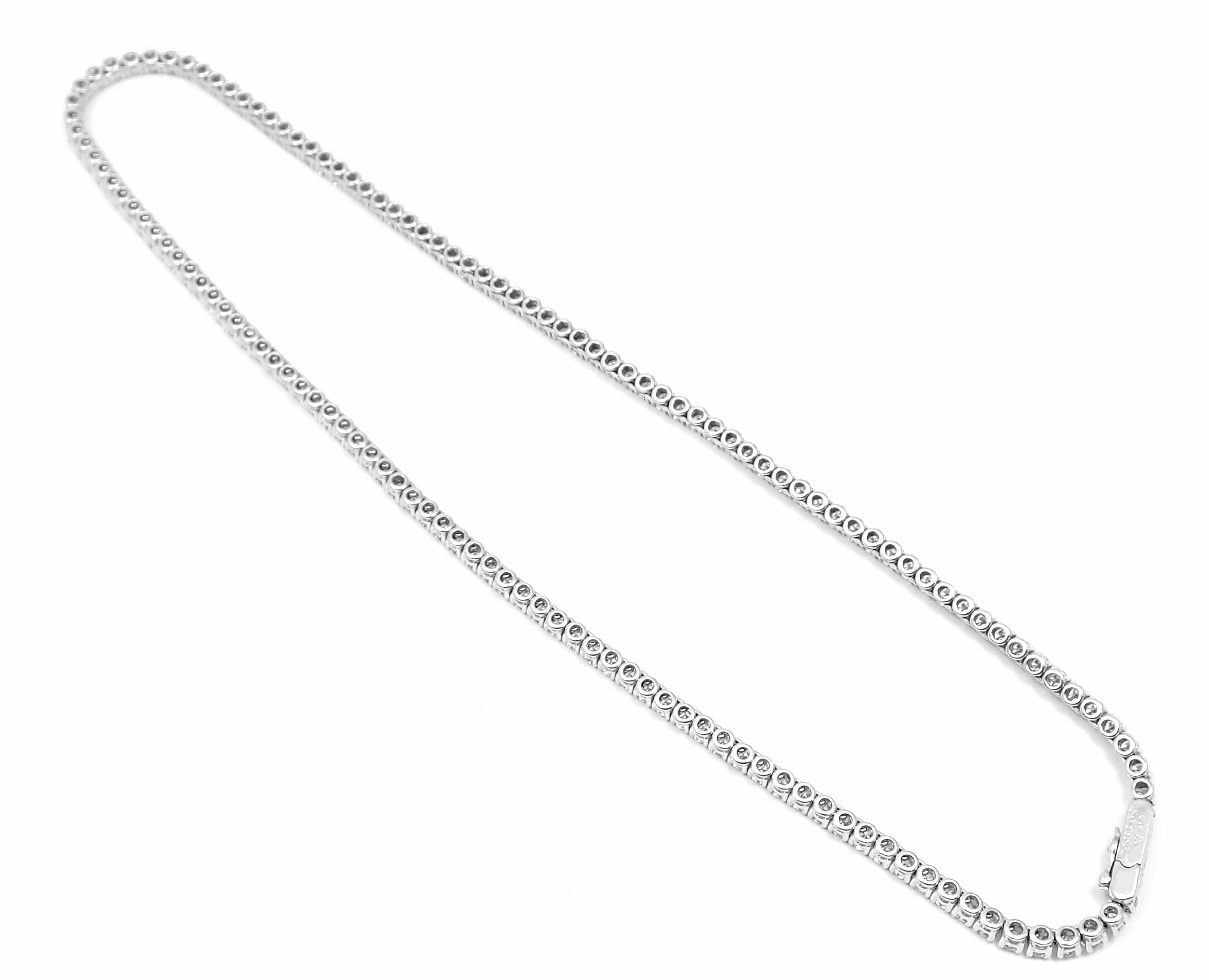 Cartier Tennis Line Diamond White Gold Necklace 1
