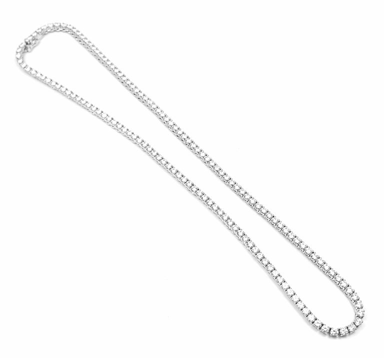 Cartier Tennis Line Diamond White Gold Necklace at 1stDibs | cartier ...
