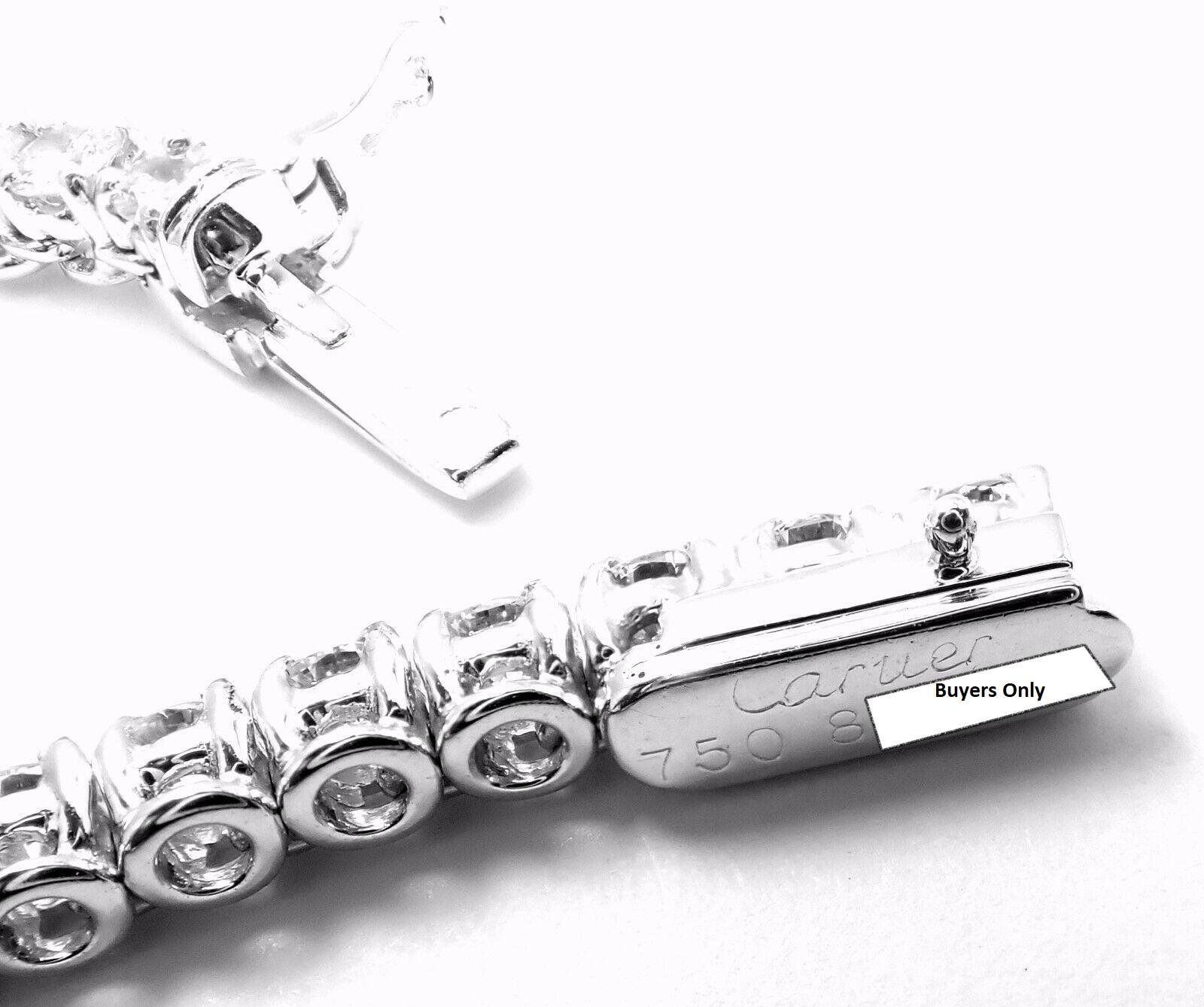 Cartier Tennis Line Diamond White Gold Necklace 1