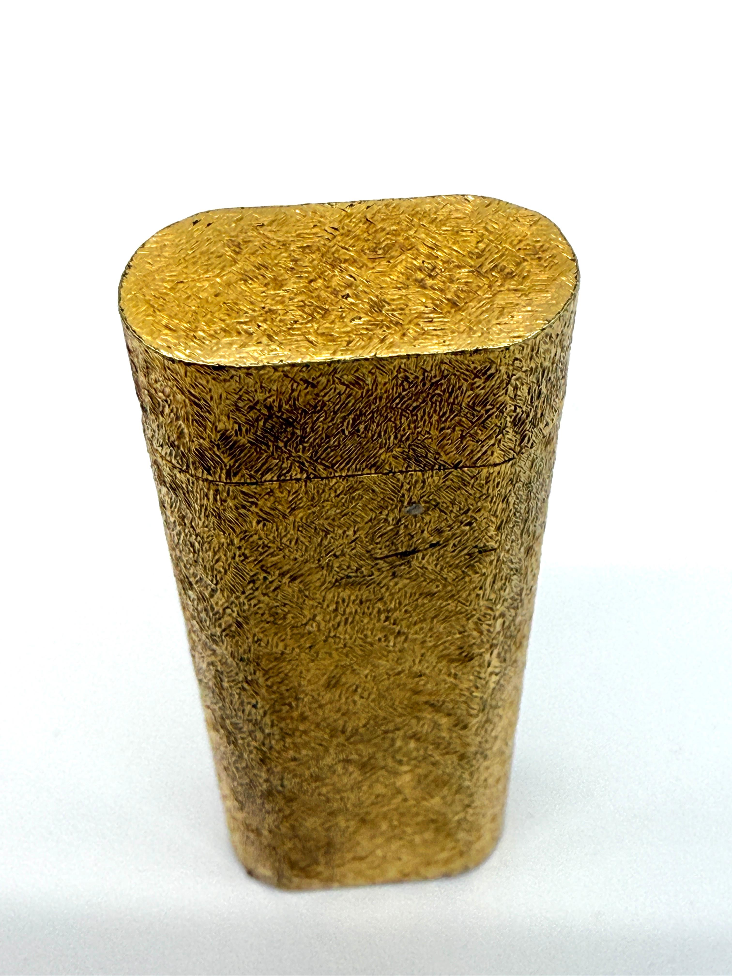 Cartier Textured Plorgalva Gold Plated Lighter in Original Box For Sale 4