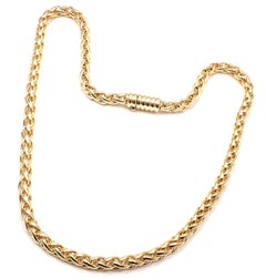 Cartier Thick Link Yellow Gold Chain Necklace