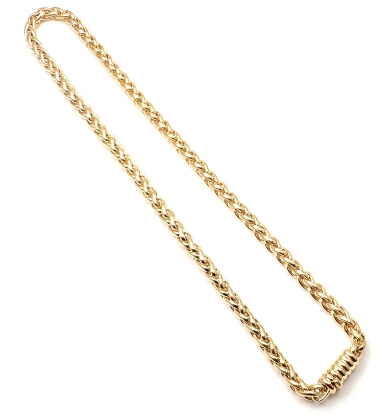 Cartier Thick Link Yellow Gold Chain Necklace at 1stDibs cartier link