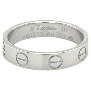 Cartier Thin Love Ring Weißgold 18k Größe 46