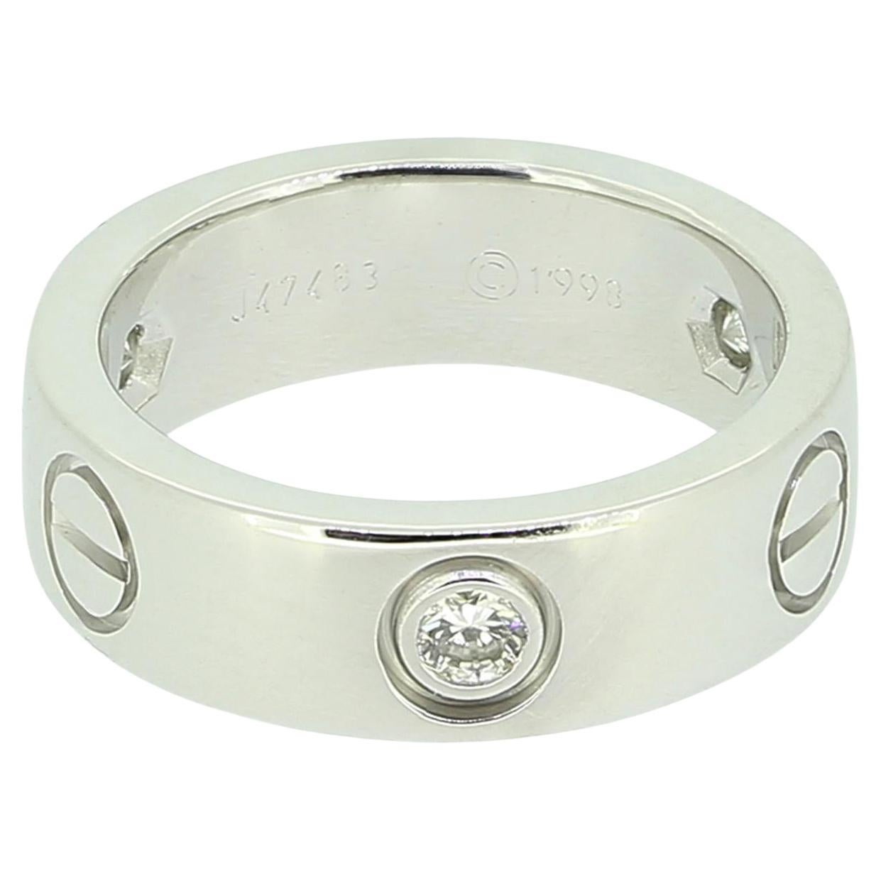 Anillo Cartier Tres Diamantes LOVE Talla I (48)