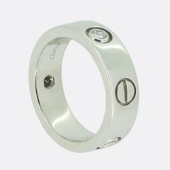 Cartier Three Diamond LOVE Ring Size J (49)