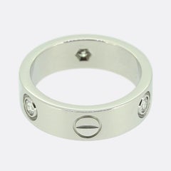 Cartier Three Diamond LOVE Ring Size K 1/2 (51)
