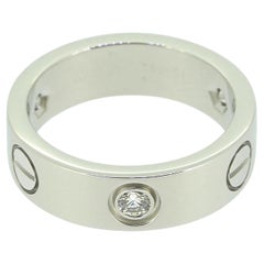 Cartier Three Diamond LOVE Ring Size K 1/2 (51)
