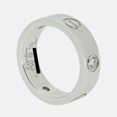 Cartier Three Diamond LOVE Ring Size K (50)