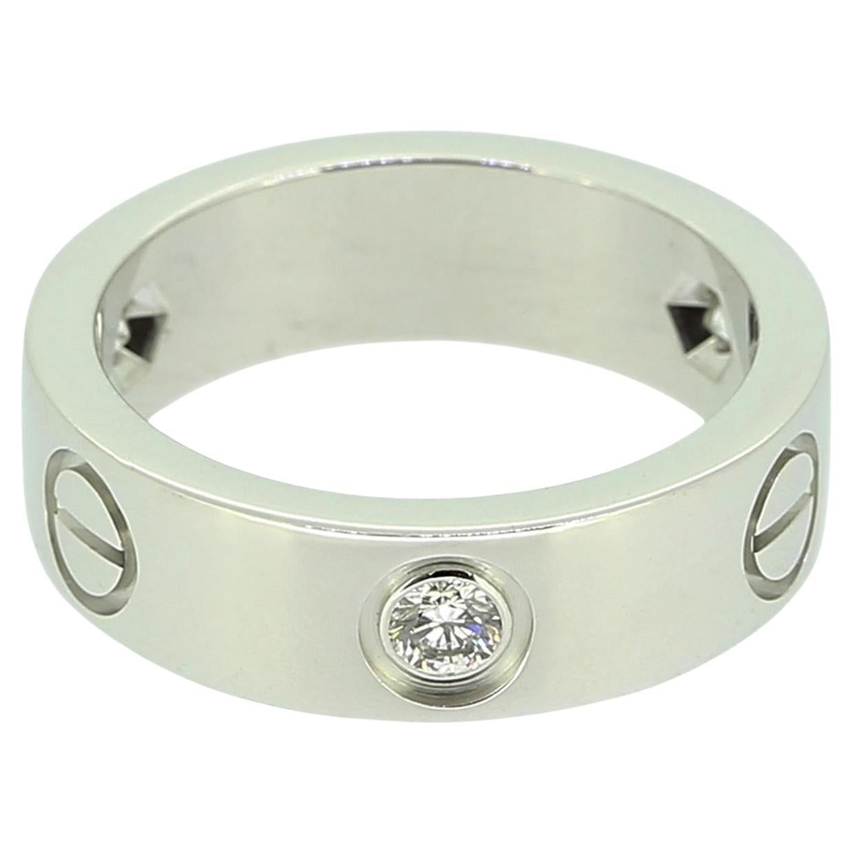 Anillo Cartier Tres Diamantes LOVE Talla K (50)