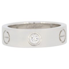 Cartier LOVE Ring mit drei Diamanten, Größe K (50)