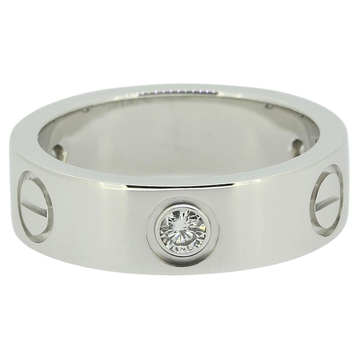 Anillo Cartier Tres Diamantes LOVE Talla K (50)