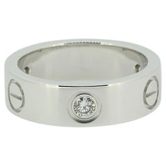 Cartier Three Diamond LOVE Ring Size K (50)