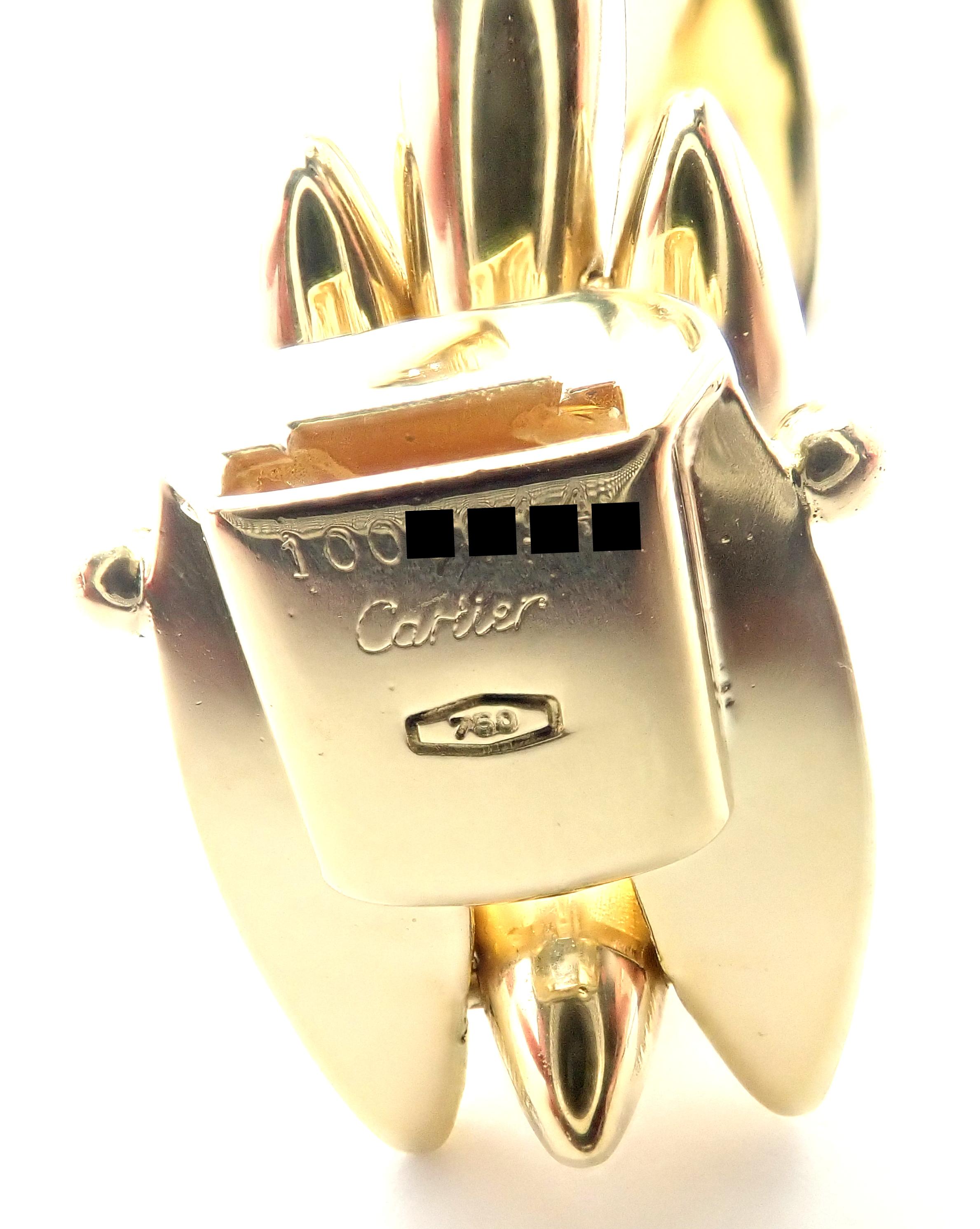 Cartier Three-Row Gentiane Rice Link Yellow Gold Bracelet 3
