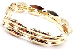 Cartier Three-Row Gentiane Rice Link Yellow Gold Bracelet