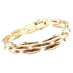 Cartier Three-Row Gentiane Rice Link Yellow Gold Bracelet