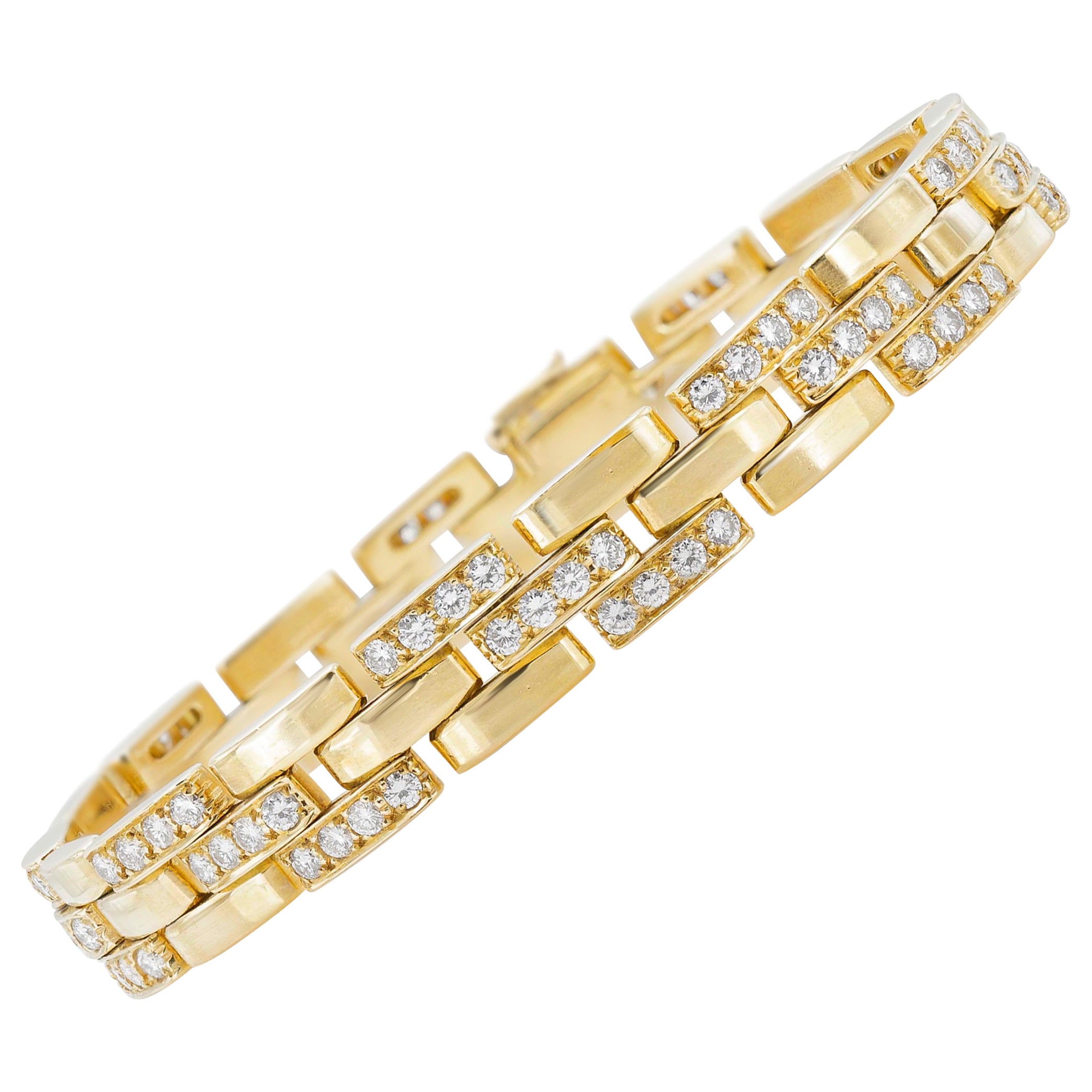 Cartier Dreireihiges Maillon Panther-Armband