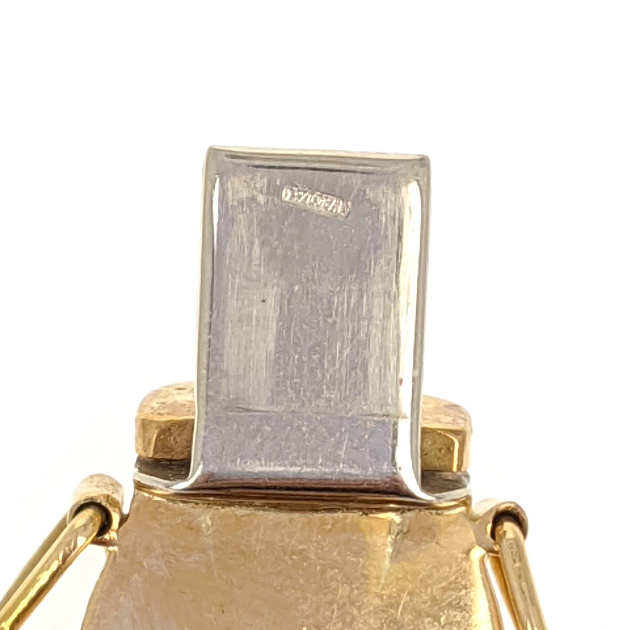 Women's or Men's Cartier Three-Row Yellow Gold Gentiane Rice Link Bracelet