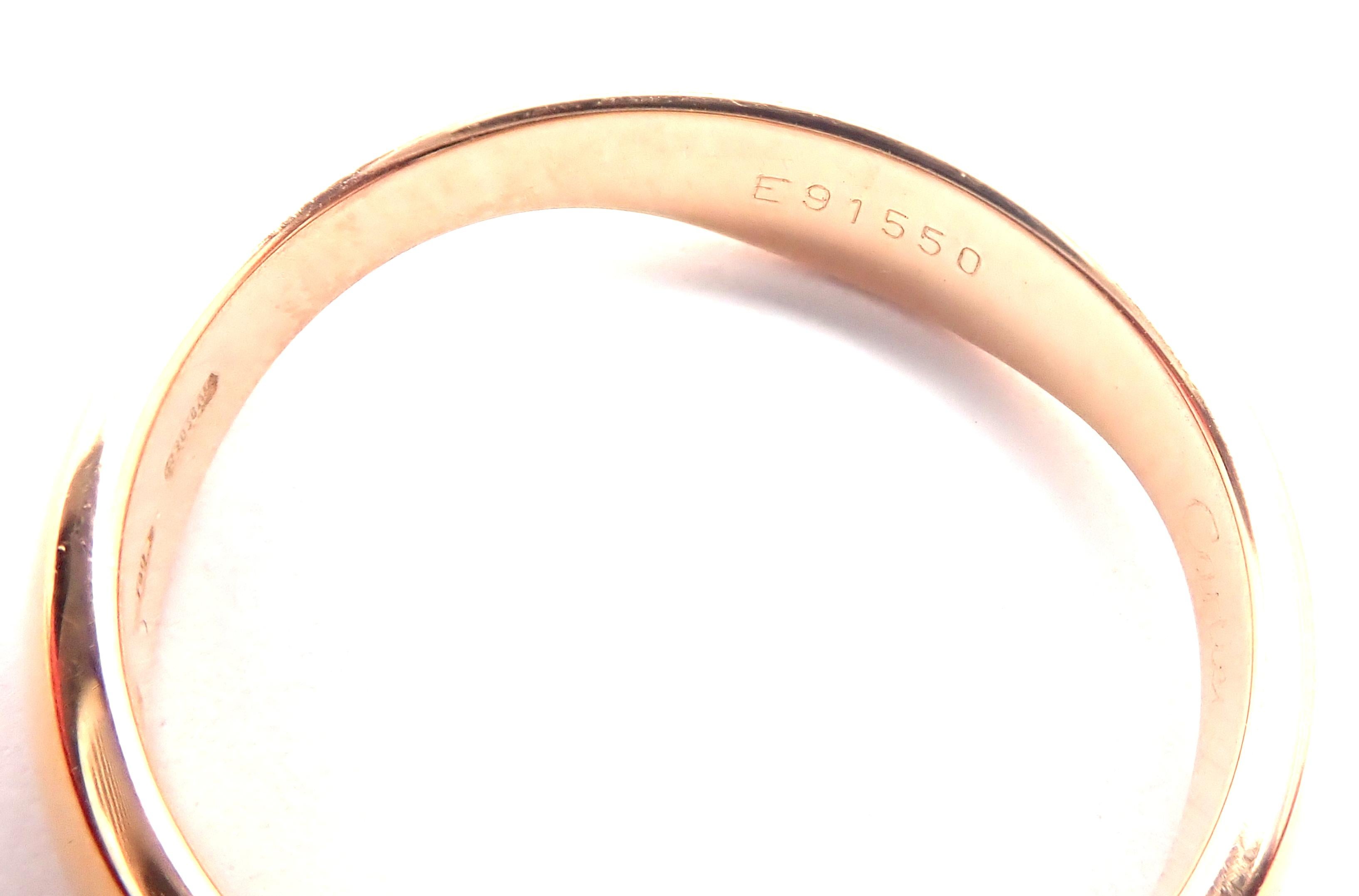 Cartier Three Stocking Tri-Color Gold Band Ring 1