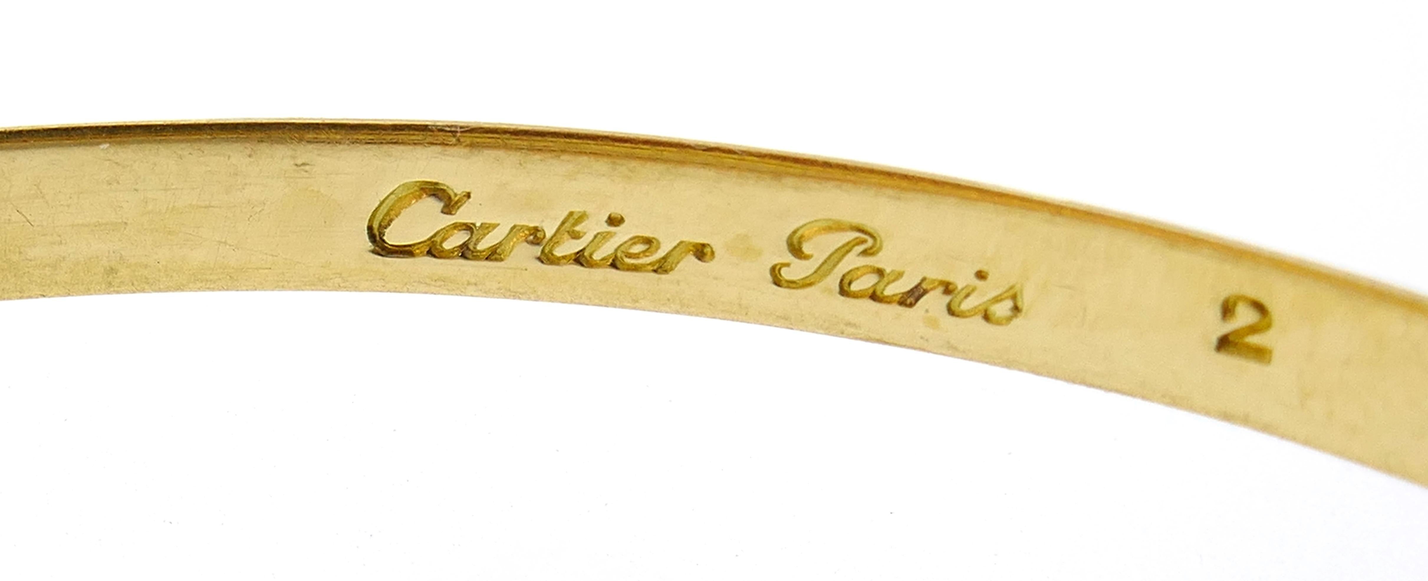 Cartier Three-Tone Gold Bangle Bracelet 3