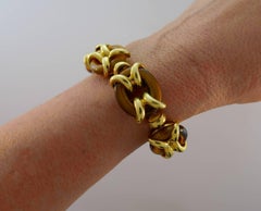 Cartier Tiger's Eye Yellow Gold Bracelet, 1970s
