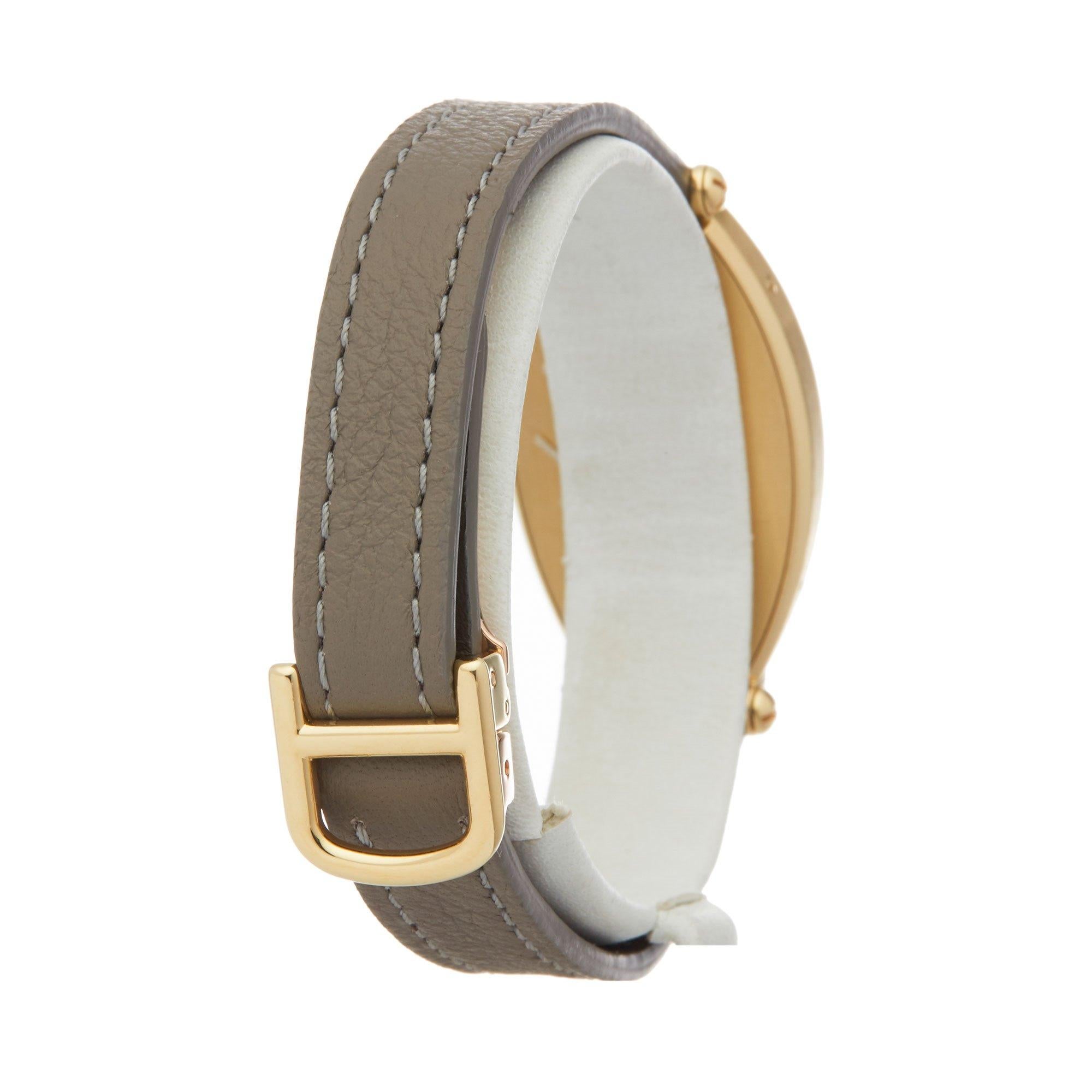 Cartier Tonneau 2451B Ladies Yellow Gold Mecanique Watch In Excellent Condition In Bishops Stortford, Hertfordshire