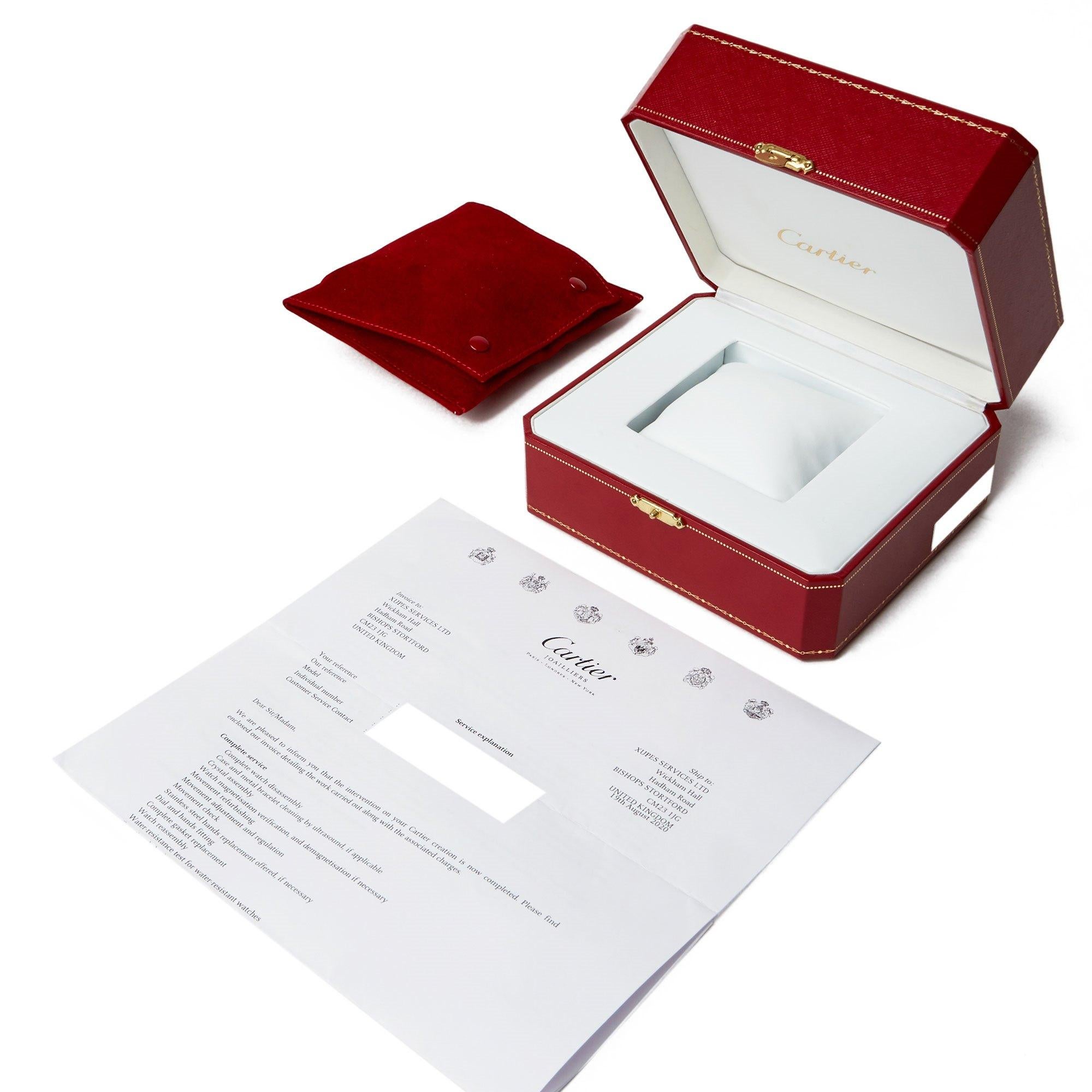 Cartier Tonneau 2451B Ladies Yellow Gold Mecanique Watch 1