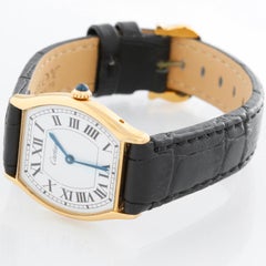 Cartier Tonneau Damen Gelbgold Uhr