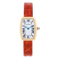 Cartier Montre Tonneau en or jaune pour femmes  Regarder