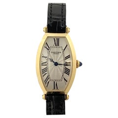 Cartier Tonneau Privee Ladies Yellow Gold Mechanical Wrist Watch