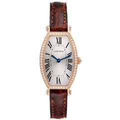 Cartier Tonneau Rose Gold Diamond Ladies Watch WE400331