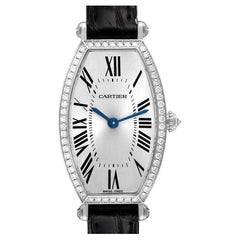 Cartier Tonneau White Gold Diamond Ladies Watch WE400131 Box Card
