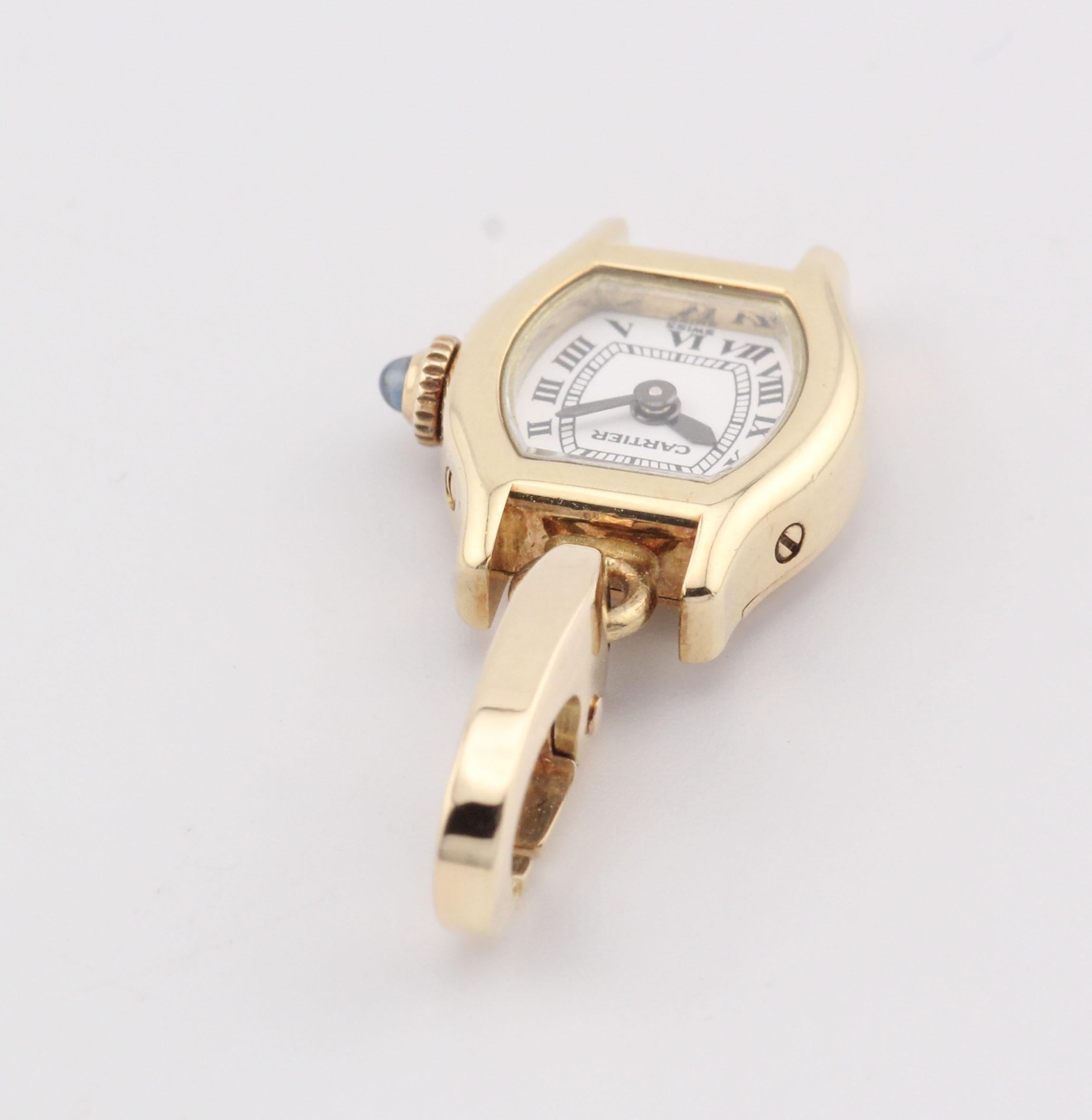 Charm de montre miniature en or 18k Cartier Tortue en vente 2