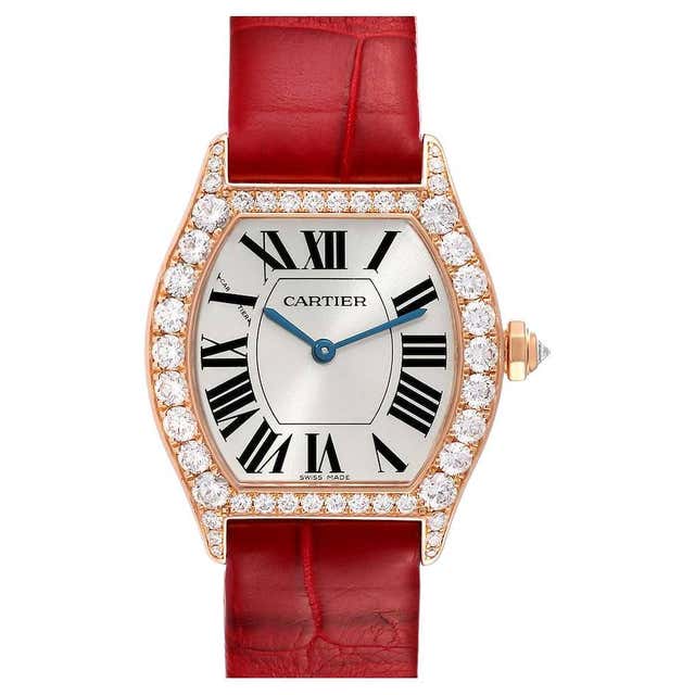 Cartier Tortue Diamond 18 Karat Rose Gold WA505031 at 1stDibs