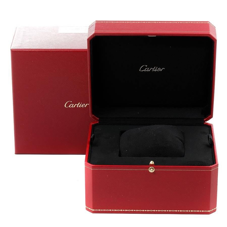 Cartier Tortue 18 Karat White Gold Diamond Men's Watch WA504351 For Sale 3