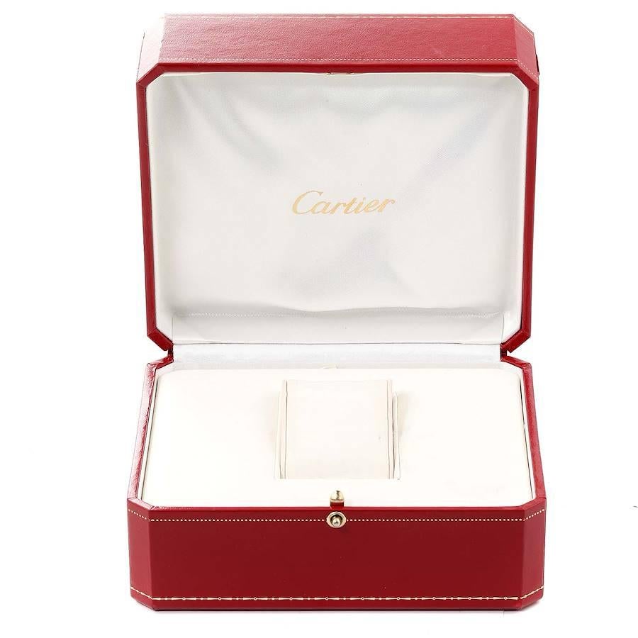 Cartier Tortue 18k White Gold Diamond Mens Watch WA504351 4