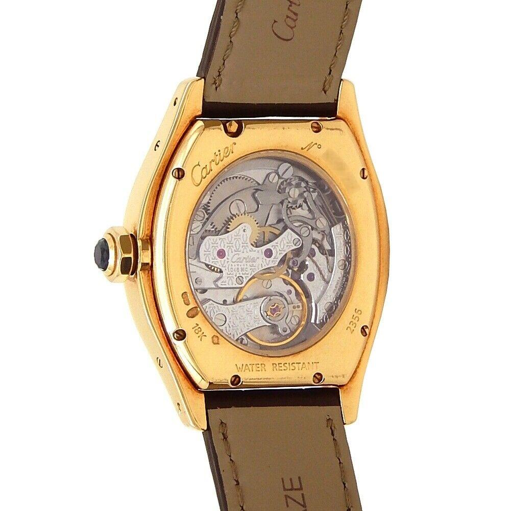 Cartier Tortue 18 Karat Yellow Gold Manual Wind Men's Watch 2356 In Excellent Condition For Sale In New York, NY