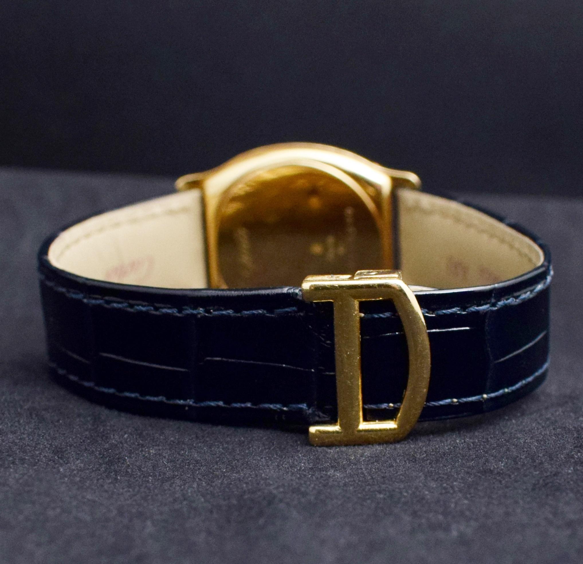 Cartier Tortue 18K Gelbgold Handaufzug Paris Zifferblatt 60035 New York Schnalle 1980 2