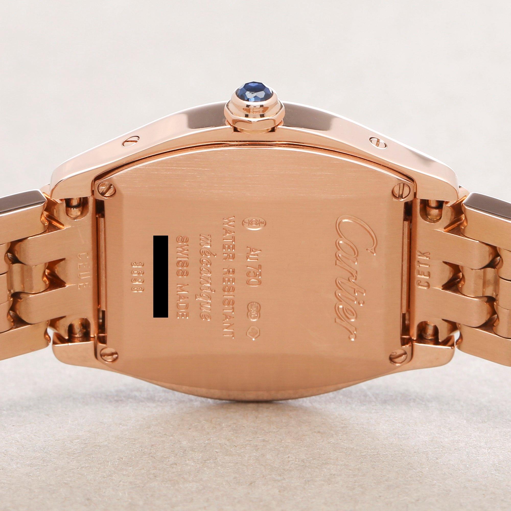 Cartier Tortue 3698 Ladies Rose Gold Watch 1