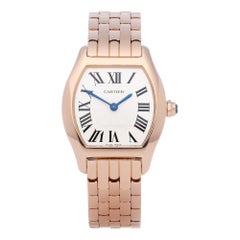 Cartier Tortue 3698 Ladies Rose Gold Watch