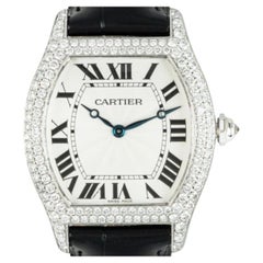 Cartier: WA503851 Uhr mit Tortue-Diamantbesatz