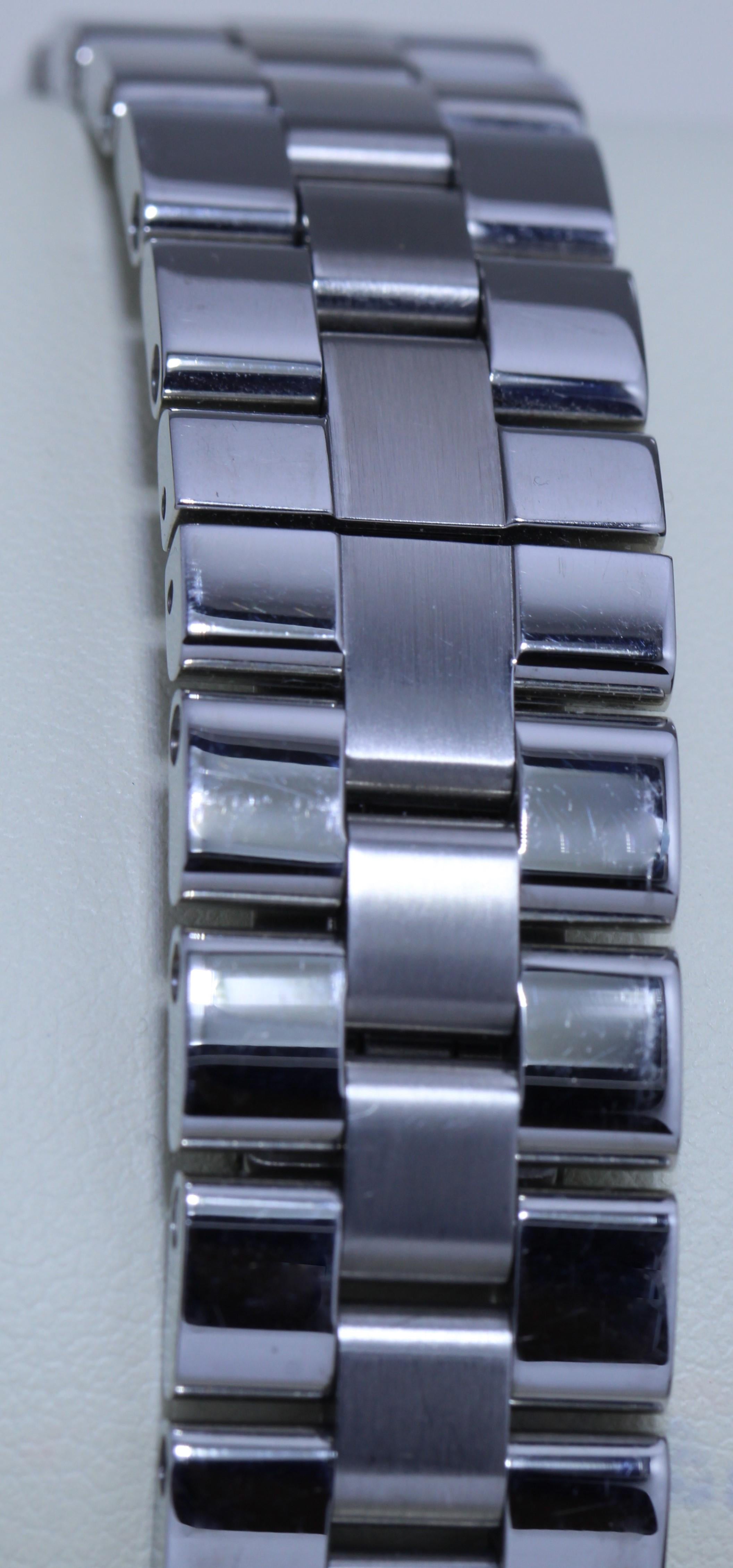 Cartier Roadster Diamond Studded Wristwatch For Sale 1