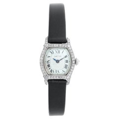 Cartier Montre Tortue en platine pour femmes