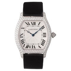 Cartier Tortue Large White Gold Diamond Bezel Watch, Ref. WA503851