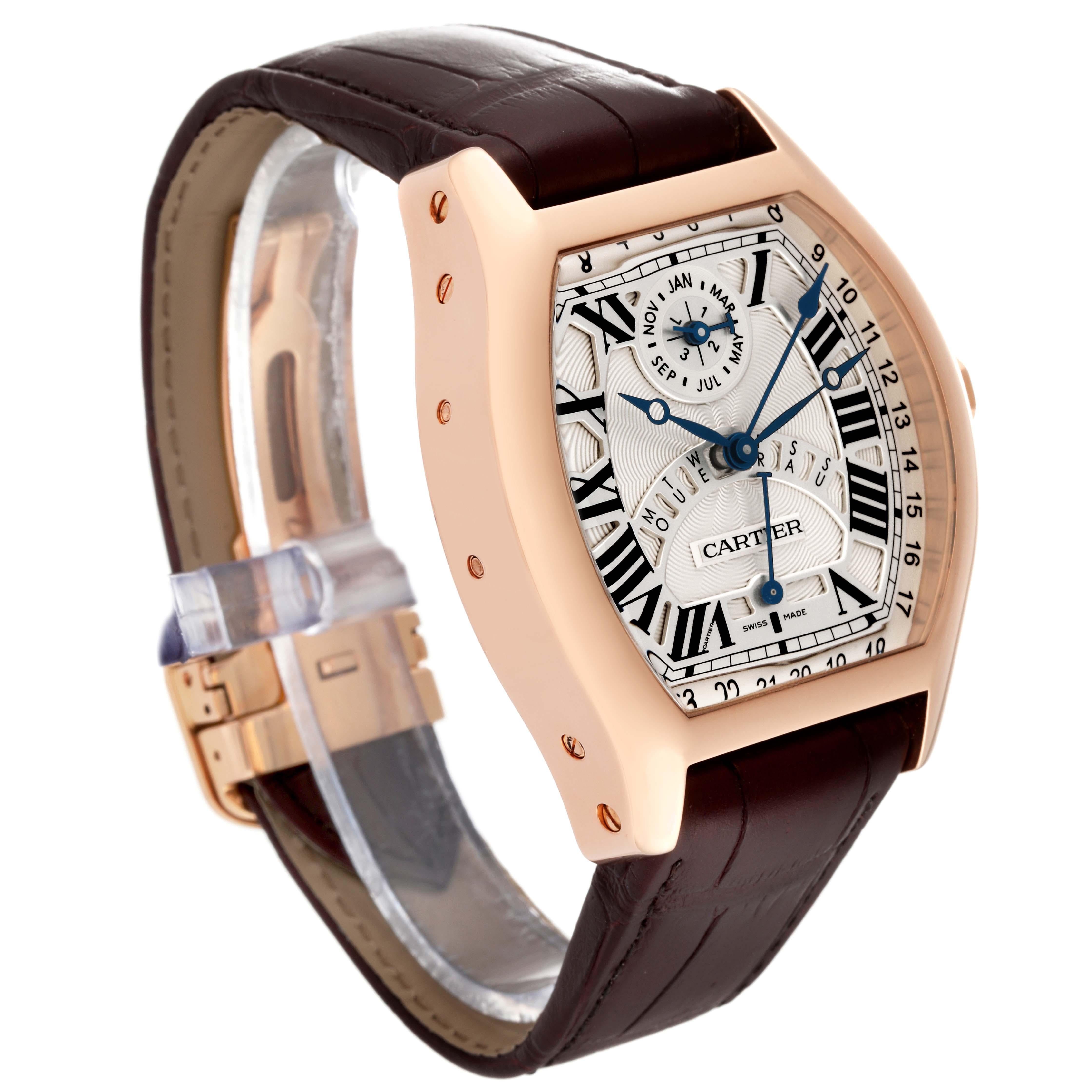 Cartier Tortue Perpetual Calendar Automatic Rose Gold Mens Watch W1580045 For Sale 1