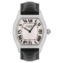 Cartier Tortue Platin 2518D 35mm Lederarmbanduhr