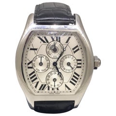 Cartier Tortue Platinum Perpetual Calendar Automatic Men's Watch W1540551