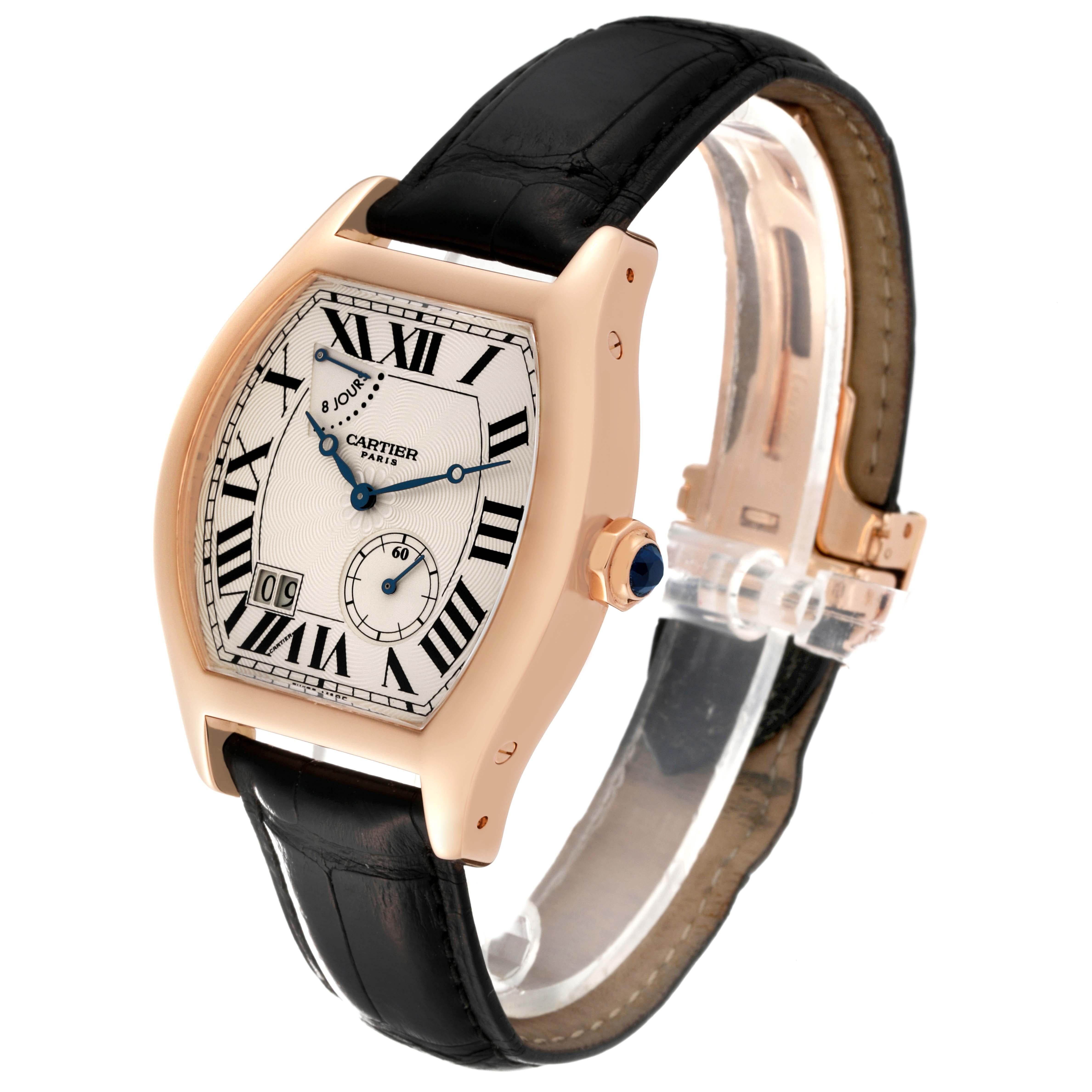 Cartier Tortue Privee Rose Gold 8 Day Power Reserve Mens Watch W1545851 For Sale 1