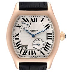 Cartier Tortue Privee Rose Gold 8 Day Power Reserve Mens Watch W1545851