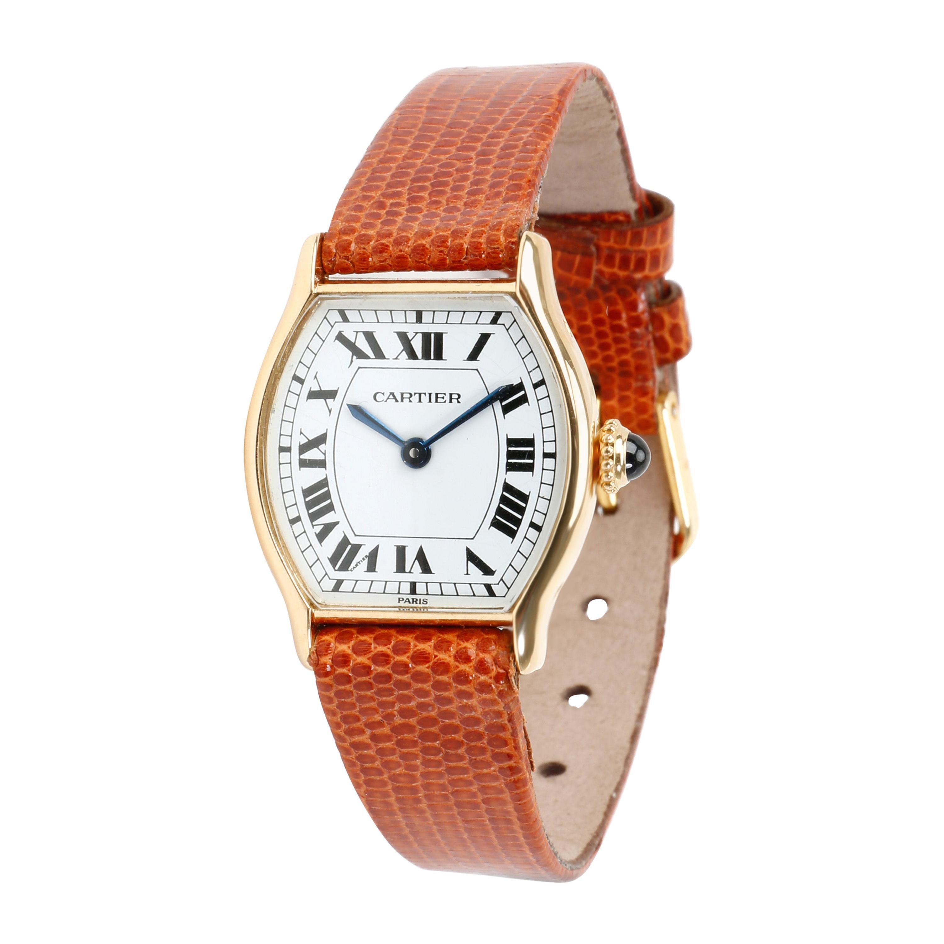 Cartier Tortue Tortue Women's Watch in 18 Karat Yellow Gold For Sale at ...