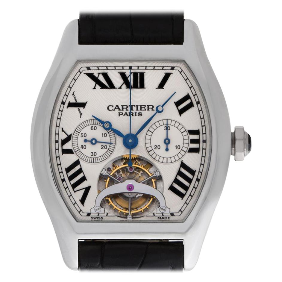 Cartier Tortue W1545751, Silver Dial, Certified and Warranty For Sale